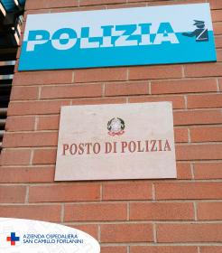 Insegna posto di polizia San Camillo Forlanini