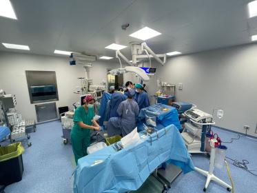 Equipe Chirurgia Generale e Trapianti in sala operatoria